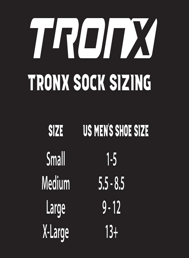TronX Cut-Resistant Performance Hockey Socks, Moisture Wicking, Full Level 4 Protection (Large-) - Image 2